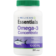 Essentials Omega 3 Concentrate 1000mg Tablets 30 Tablets