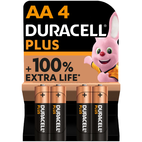Plus Batteries AA 4 Pack