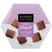 Milk Chocolate Coated Rose-Flavoured Turkish Delights 255g