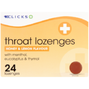 Throat Lozenges Honey & Lemon 24 Lozenges
