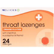 Throat Lozenges Orange 24 Lozenges