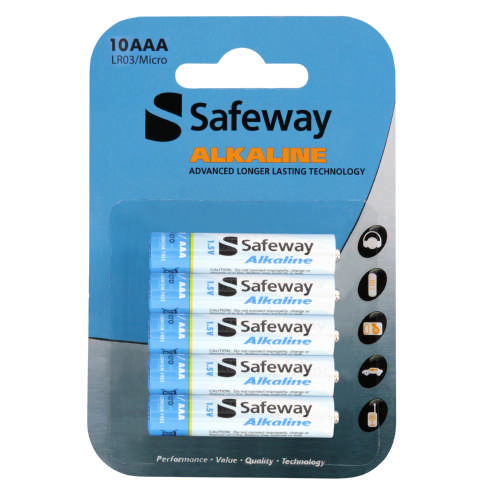 AAA Alkaline Batteries 10 Pack