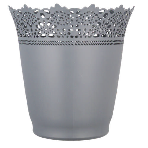 Plastic Lace Bin Grey