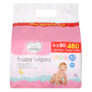 Mild & Gentle 6 pack x 80 Wipes