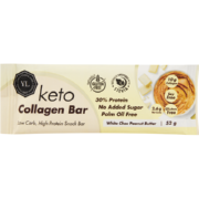 Keto Collagen Bar White Chocolate Peanut Butter