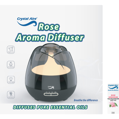 Rosebud Aroma Diffuser plus Rose Essential Oil