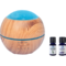 Light Shadow Wooden Aroma Diffuser plus Eucalyptus and Lavender Oils