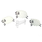 Cot Linen Set Grey Sheep 5 Piece