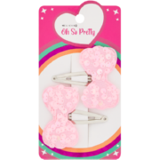 Sequin Bow Clips 2 Pack