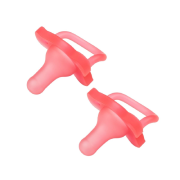 Happy Paci Silicone Pacifiers Pink 0-6M 2 Pack