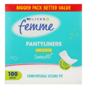 Pantyliners Unscented 100 Liners