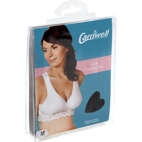 Buy Carriwell, Lace Nursing Bra - Size M (White)