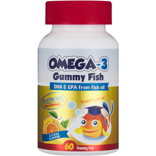 Omega-3 Gummy Fish Orange 60 Gummy Fish