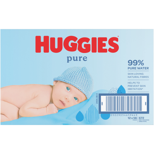 Huggies Pure Wipes 672s 12pk