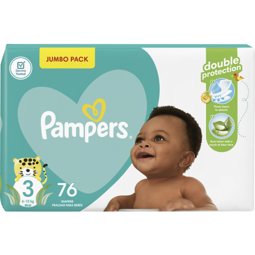 opgroeien vrouwelijk Relatie Pampers Baby Dry Nappies Jumbo Pack Size 3 76's - Clicks
