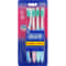 3-Effect Delicate Toothbrush White 4 Pack