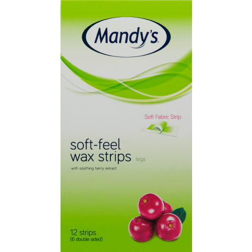 Soft-Feel Wax Strips Legs 12 Wax Strips