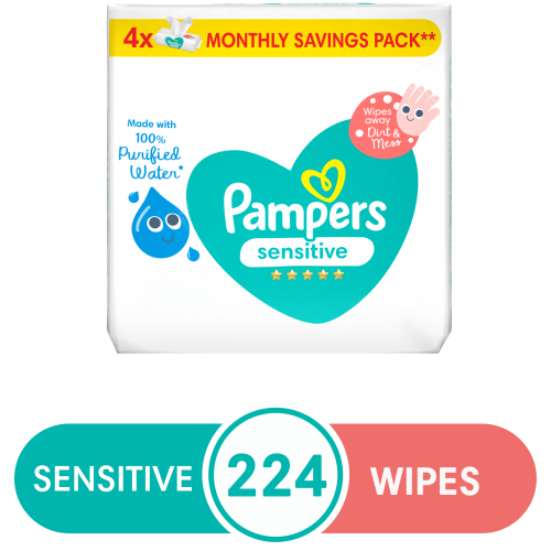 Sensitive Protect 4 packs x 56 Wipes