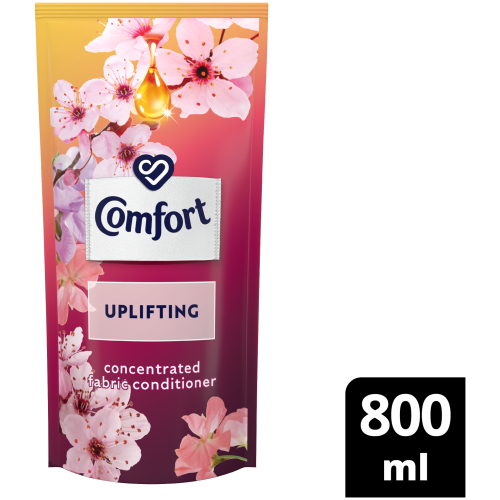 Comfort Concentrated Laundry Fabric Softener Refill Uplifting 800ml - Clicks