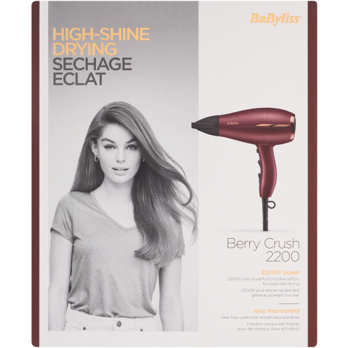 BaByliss DC 2200W Hair Dryer Berry Crush - Clicks