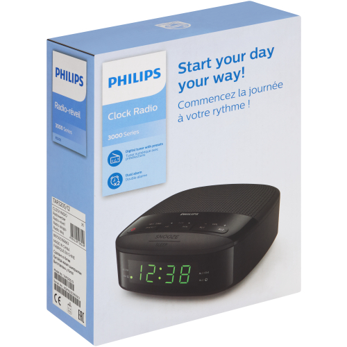 Philips Digital FM Clock Radio TAR3205 - Clicks