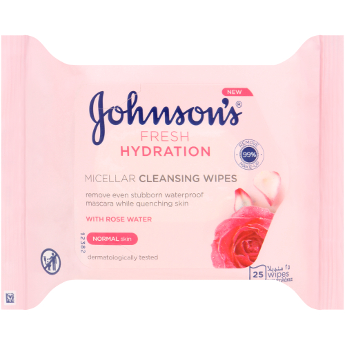 Fresh Hydration Micellar Cleansing Wipes Normal Skin Pack Of 25 Wipes