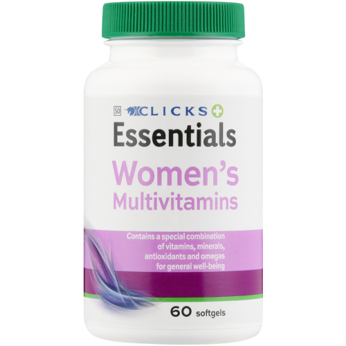 Clicks Essentials Womens Multi-Vitamin 60 Softgels - Clicks