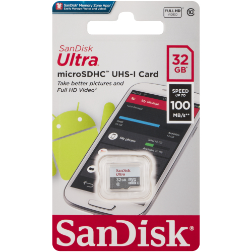 SanDisk Micro SD Card 32GB - Clicks
