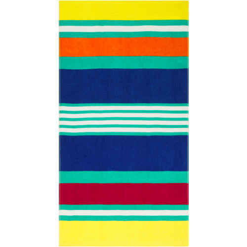 Clicks Beach Towel Striped Multi Colour 80x150cm - Clicks