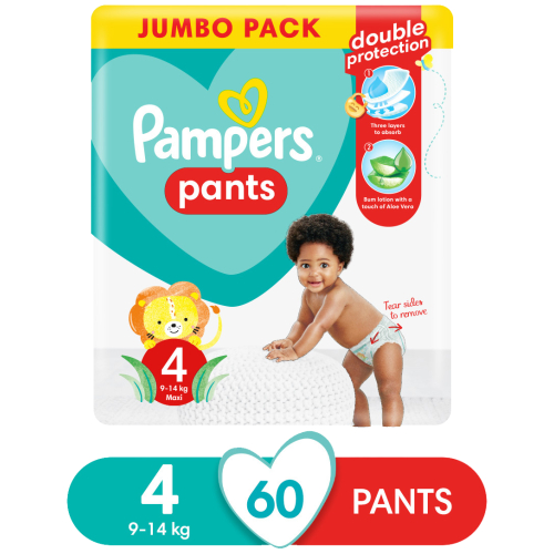 Heel Manifesteren samenzwering Pampers Pants Jumbo Pack Size 4 60's - Clicks