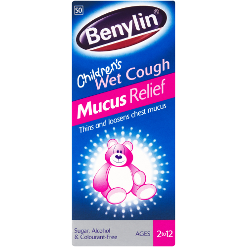 Children's Wet Cough Syrup Mucus Relief Ages 2 to 12 100ml