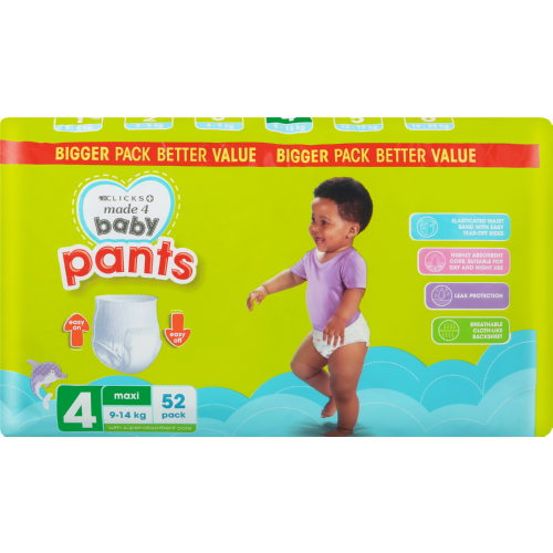 Pampers Pants Size Large - (9 to 14 Kgs) Pack of 52 at best price