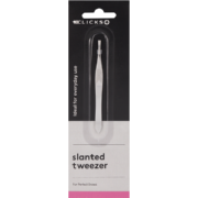 Beauty Essentials Flat Tweezer Chrome