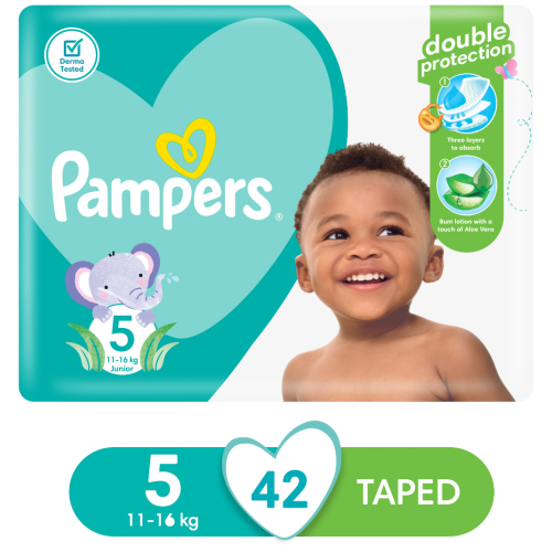 Sensitive – Diapers Size 5, 42 Diapers, 11 to 16 kg