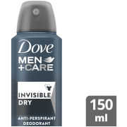 Men+Care Antiperspirant Deodorant Body Spray Invisible Dry 150ml