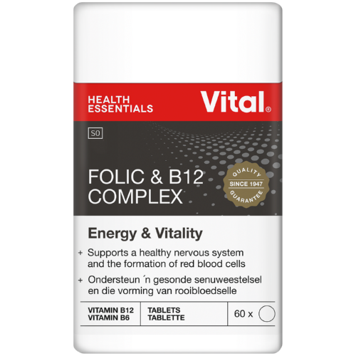 Folic & B12 Complex Vegetarian And Iron Support 60 Tablets