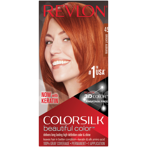 ColorSilk Permanent Hair Color Bright Auburn 45