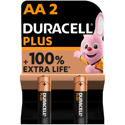 Plus Batteries AA 2 Pack