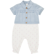 Girls All Over Print Dungaree & Jacket 12-18M