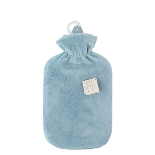 Hot Water Bottle With Cover & Pompoms Empire Blue
