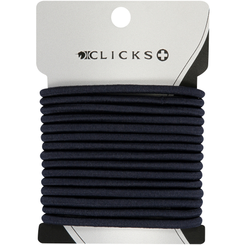 Essentials Regular Elastics Navy 15 Pack