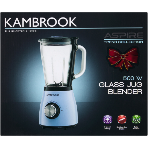 Kambrook 500W Glass Jug Blender - Clicks