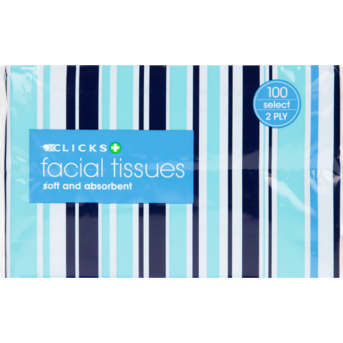 2-Ply Facial Tissues 100 Tissues