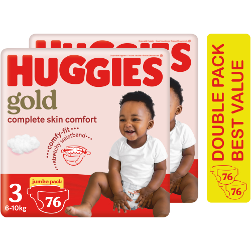 Pampers New Baby Nappies Size 2, Jumbo+ 76 Pack