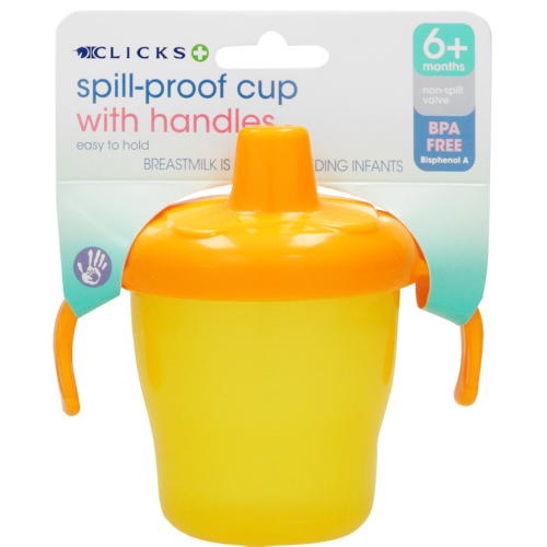 Spill-Proof Cup With Handles