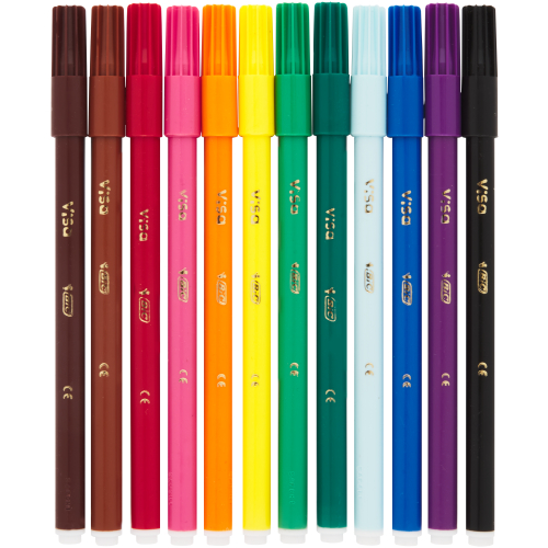 Bic Kids Magic Felt Pens 10 Colouring Felt Pens & 2 Erasable Ink