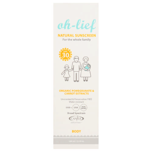 Natural Sunscreen For The Whole Family For Body SPF30 100ml