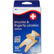 Knuckle & Fingertip Plasters 10 Plasters