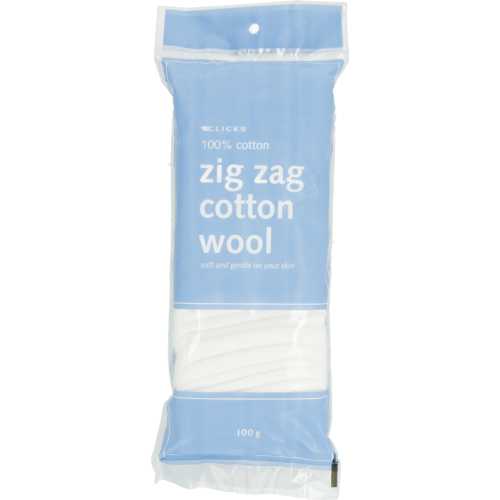 Zig Zag Cotton Wool 100g