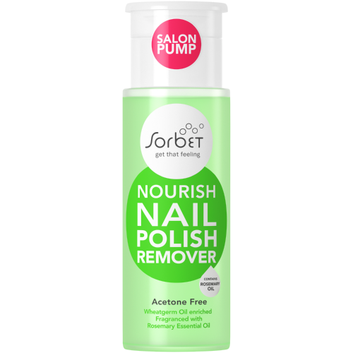 Salon Pump Nourish Nail Polish Remover Acetone Free 250ml